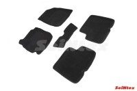 SEINTEX Ворсовые 3D коврики NISSAN TERRANO III 2016- черные (комплект) 90275