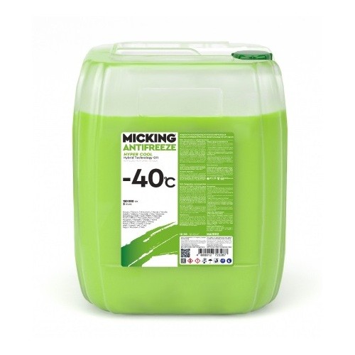 Антифриз MICKING ANTIFREEZE HYPER COOL Hybrid Tehnology G11 -40C (зеленый) 10кг MA1002