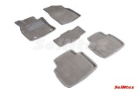Ворсовые 3D коврики TOYOTA CAMRY VIII 2018- серые (комплект) SEINTEX 89372