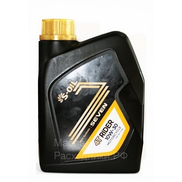 Масло для 4-тактных двигателей S-oil SEVEN 4T RIDER 10W-30 (0.8л) DRAGON