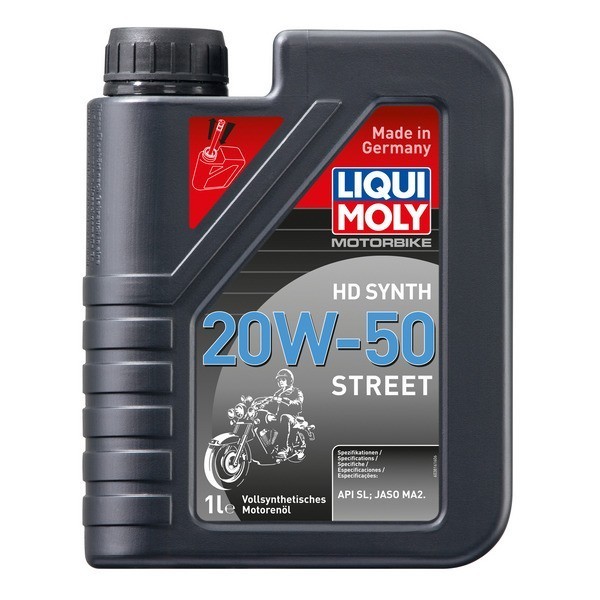 LIQUI MOLY Motorbike 4T Synth Street Race 20W-50 SL, MA-2 Масло 4-тактное (1л) 3816