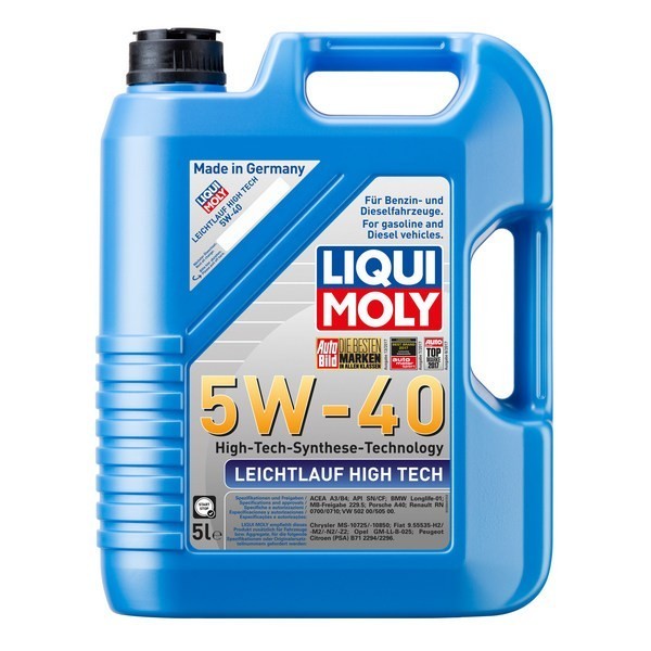 Масло моторное Liqui Moly Leichtlauf High Tech 5W-40 (5л) 8029