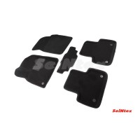 Ворсовые 3D коврики AUDI Q7 II 2015- (Черные) комплект SEINTEX 87538