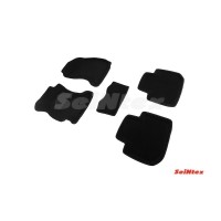 Ворсовые 3D коврики SUBARU FORESTER IV 2012- (Черные) комплект SEINTEX 86340