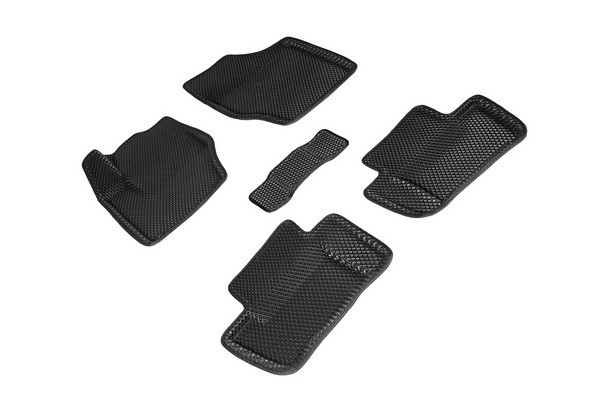 Коврики 3D EVA "РОМБ" Peugeot 408 2012-н.в. / Citroen C4 II sedan 2008-н.в. черные (комплект) SEINTEX 95332