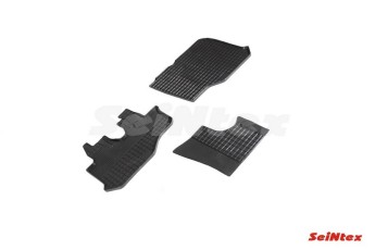 Коврики резиновые с рисунком "Сетка" Hyundai HD 35 2018-н.в. (комплект) SEINTEX 92455