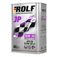 Масло моторное 10W-30 ROLF JP API GF5/SN (4л) 322280