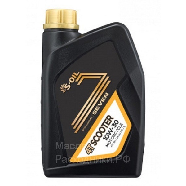 Масло для 4-тактных двигателей S-oil SEVEN 4T RIDER 10W-30 (1л) DRAGON