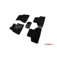 Ворсовые 3D коврики BMW X5 F-15 2014- (Черные) комплект SEINTEX 86310