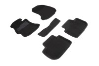 Ворсовые 3D коврики SUBARU XV 2011- (Черные) комплект SEINTEX 83753