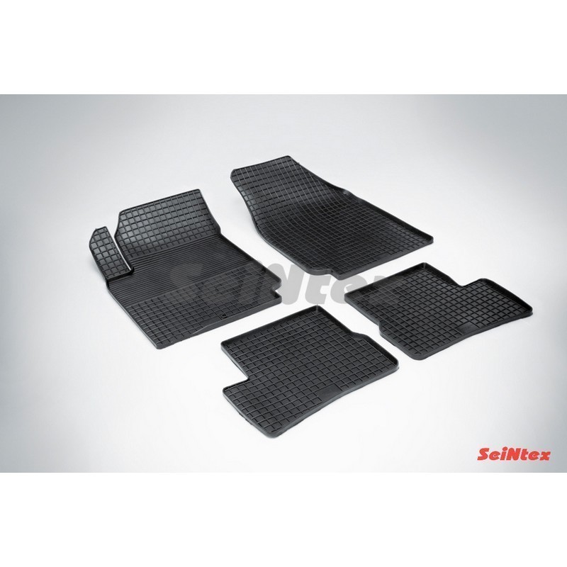 Коврики резиновые с рисунком "Сетка" NISSAN MICRA (K12) 2003-2010 (комплект) SEINTEX 00489