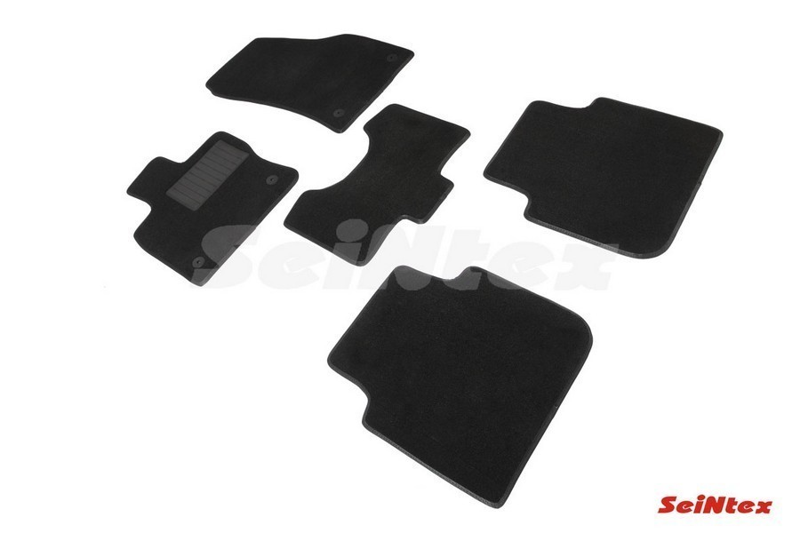 SEINTEX Ворсовые коврики LUX SKODA Kodiaq 7 мест (комплект) 89624 (2017-) + перемычка