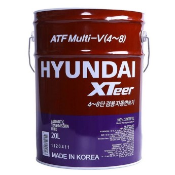 HYUNDAI Xteer ATF MULTI V Масло трансмиссионное (Корея) (20л) 1120411