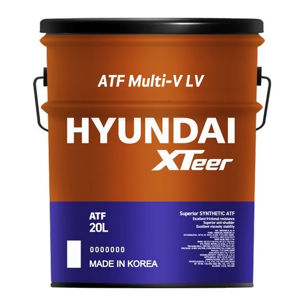 HYUNDAI Xteer ATF Multi-V LV Масло трансмиссионное (20л) 1120411