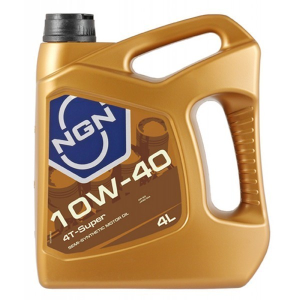 NGN 4T-SUPER 10W-40 SL Масло моторное (4л) V172085329
