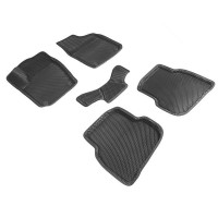 Коврики 3D EVA "РОМБ" Volkswagen Polo Sedan V 2010-2018 черный (комплект) 95227 SEINTEX