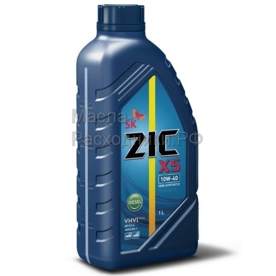 Масло моторное ZIC X5 Diesel 10W-40 (1л) 132660