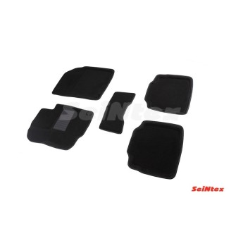 Ворсовые 3D коврики SUZUKI SX4 new 2013- (Черные) комплект SEINTEX 86649