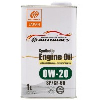 Масло моторное 0W-20 AUTOBACS ENGINE OIL SYNTHETIC SP/GF-6A (1л) A00032423