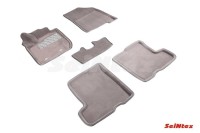 SEINTEX Ворсовые 3D коврики LADA X-Ray TOP Prestige 2016-н.в. серые (комплект) 89212