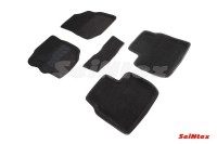 SEINTEX Ворсовые 3D коврики PEUG 301/CITROEN C 2013- черные (комплект) 84974