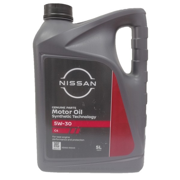 Масло моторное Nissan DPF 5W-30 C4, 5л / KE900-90043R