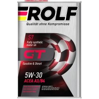 Масло моторное 5W-30 ROLF GT A3/B4 (АКЦИЯ 4л + 1л) 322627