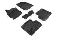 Коврики 3D EVA "РОМБ" Renault Duster рест 2015-2021 черные (комплект) SEINTEX 95229