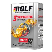 Масло моторное 5W-30 ROLF 3-SYNTHETIC ACEA A3/B4 (4л) 322549