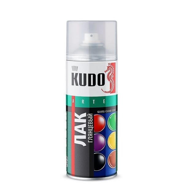 Лак акриловый универсальный глянцевый (аэрозоль) 9002 KUDO KU9002