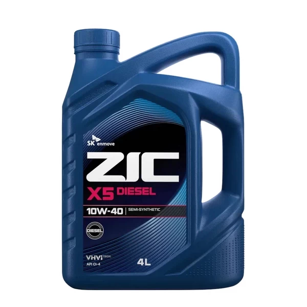 Масло моторное ZIC X5 Diesel 10W-40 (4л) 162660