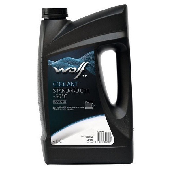 WOLF COOLANT LONGLIFE G11 -36C Антифриз синий готовый (4л) 8326783