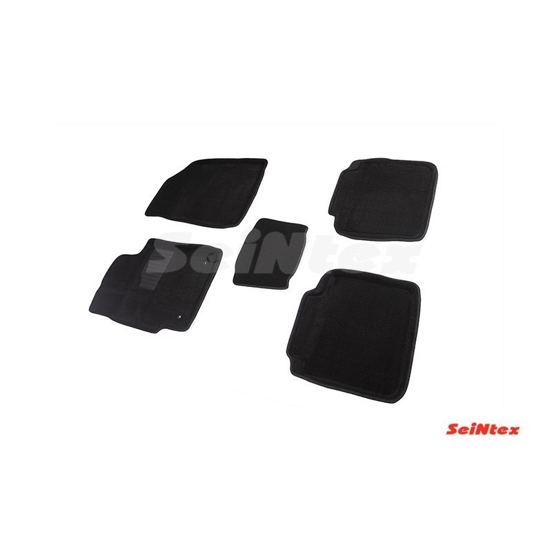 Ворсовые 3D коврики TOYOTA CAMRY VI 2006-2012 (Черные) комплект SEINTEX 81969