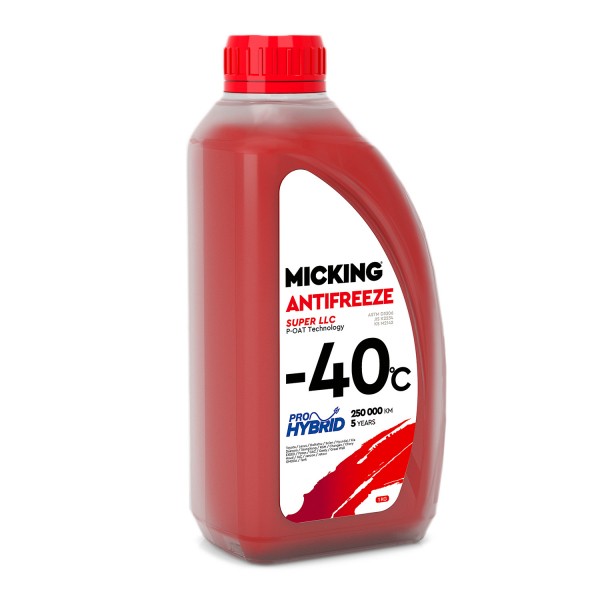 Антифриз MICKING ANTIFREEZE SUPER LLC P-OAT Tehnology -40C (красный) 1кг MA1007