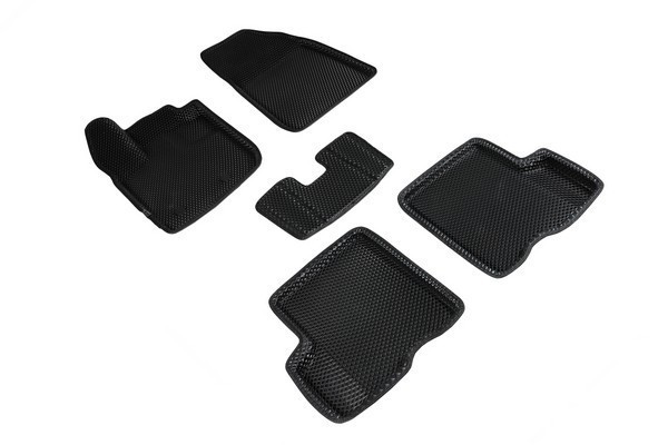 Коврики 3D EVA "РОМБ" Renault Duster II 4wd 2021-н.в. черные (комплект) SEINTEX 96307