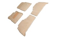 Ворсовые 3D коврики TOYOTA TOYOTA Land Cruiser 200 07-12 бежевые (комплект) SEINTEX 93673