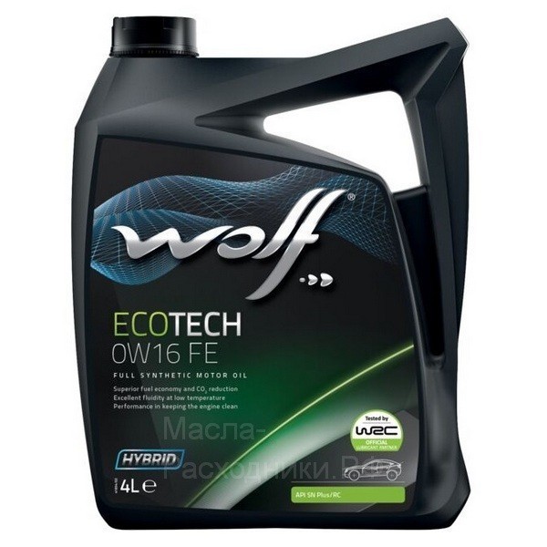 WOLF ECOTECH 0W-16 FE Масло моторное (4л) 8337277
