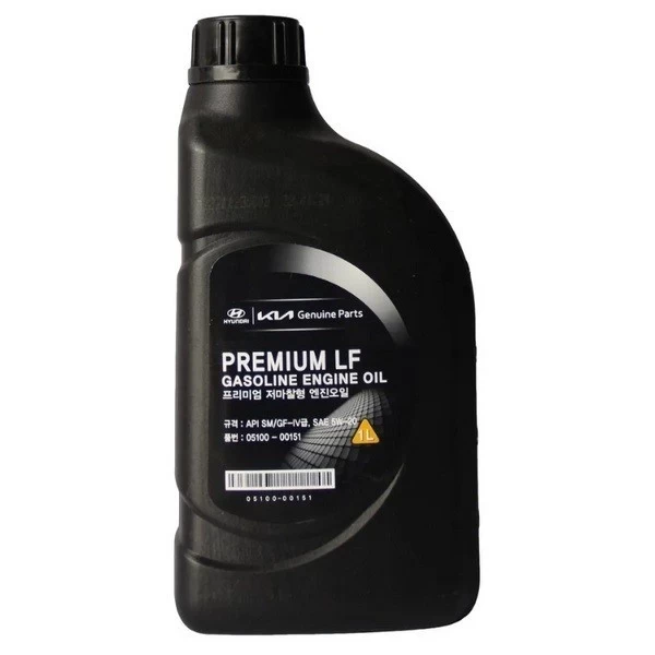 Масло моторное Hyundai-KIA Premium LF Gasoline 5W-20 SM/GF-4 (1л) / 05100-00151