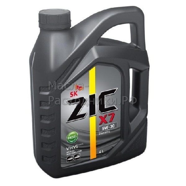 Масло моторное ZIC X7 Diesel 5W-30 (4л) 162610