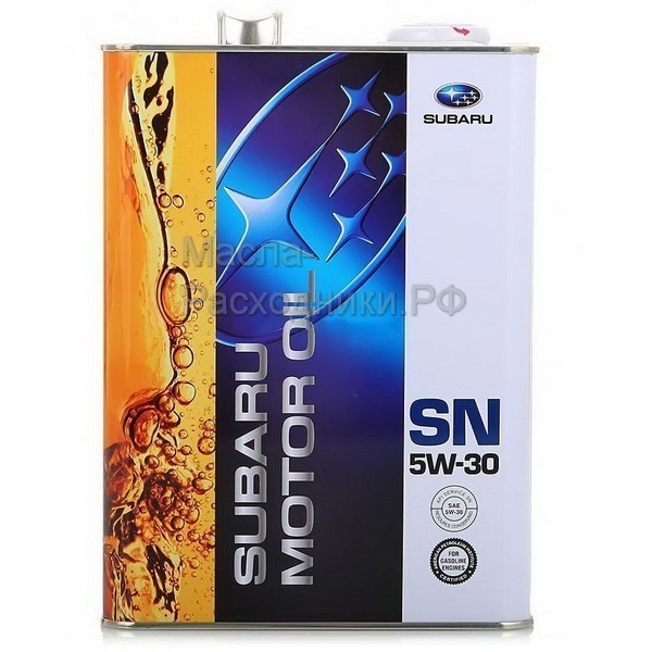 SUBARU 5W-30 SN Масло моторное (железо) (4л) / FIG62166T4L