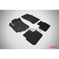 Коврики резиновые с рисунком "Сетка" SUZUKI SX4 2006- (комплект) SEINTEX 00456