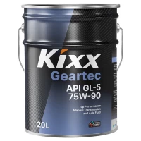 Kixx масло трансмиссионное Geartec GL-5 75W-90 (20л) L2962P20R1