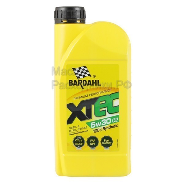 BARDAHL XTEC 5W-30 SN/CF C2 Масло моторное (1л) 36531