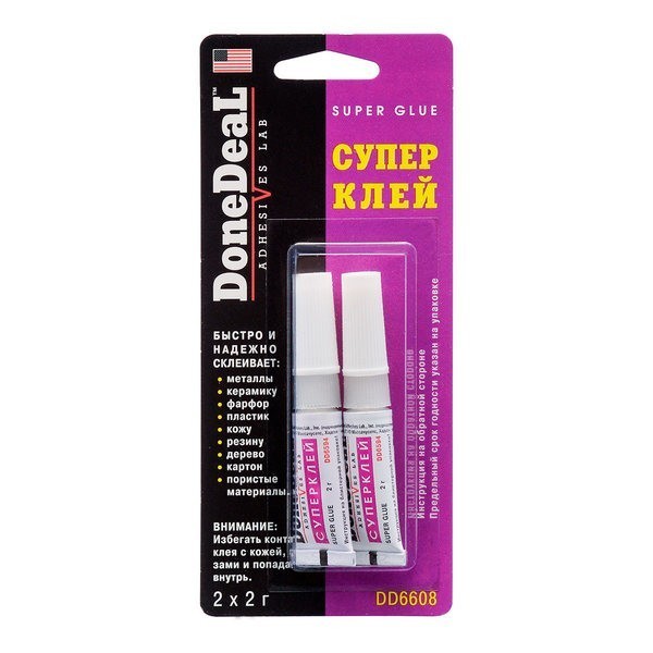 DD6608 Done Deal Super Glue Суперклей (2х2 гр)