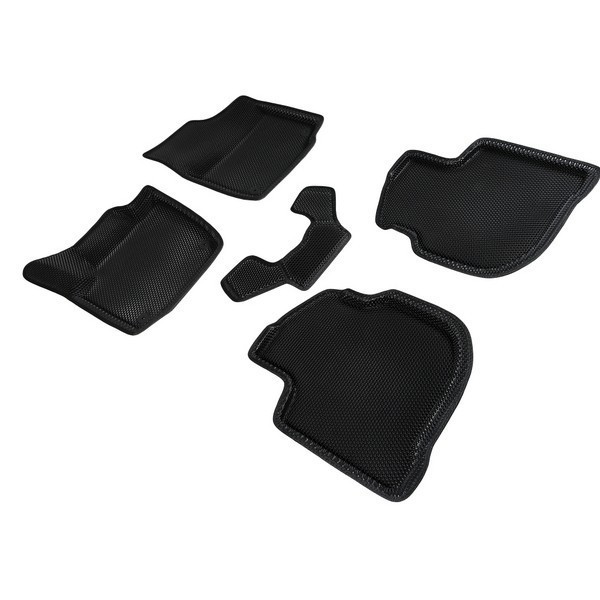 Коврики 3D EVA "СОТА" Skoda Rapid rest 2017-, Skoda Rapid II 2020-, Volkswagen Polo VI 2020-н.в. черный (комплект) 95162 SEINTEX