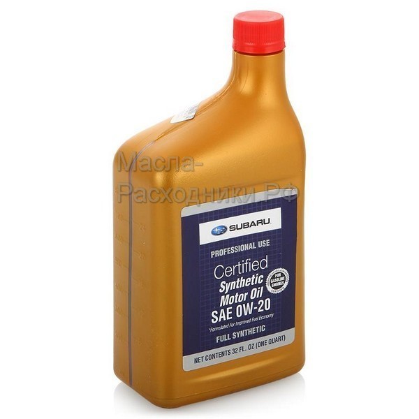 SUBARU 0W-20 SN Масло моторное (пластик) (0.946л) / SOA427V1310