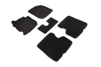 SEINTEX Ворсовые 3D коврики RENAULT KAPTUR 4WD 2016- черные (комплект) 88696