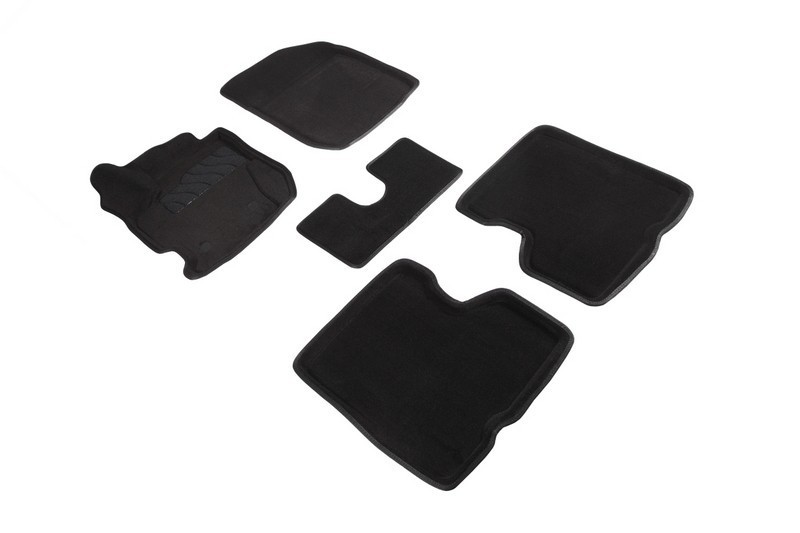 SEINTEX Ворсовые 3D коврики RENAULT KAPTUR 4WD 2016- черные (комплект) 88696