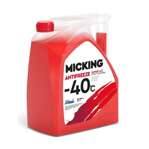 Антифриз MICKING ANTIFREEZE SUPER LLC P-OAT Tehnology -40C (красный) 5кг MA1008