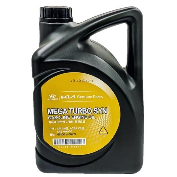 Hyundai-KIA MEGA TURBO SYN 0W-30 Масло моторное (пластик/Корея) (4л) 0510000471